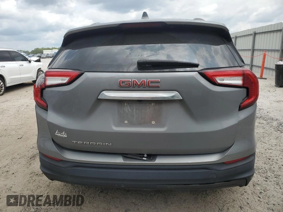 2023 GMC Terrain SLE с VIN 3GKALMEGXPL125985, выставлен на аукционе Copart как лот 57793895 с пробегом 49 669 миль миль и На запчасти • Non repairable. История ставок и продаж доступна на DreamBid. Изображение 6.
