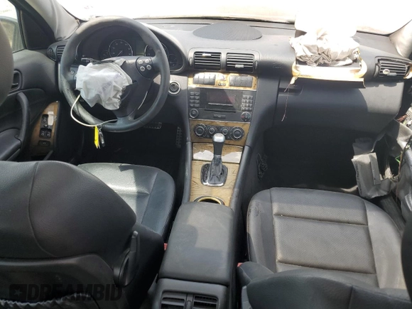 2007 Mercedes-Benz C 230 Sport with VIN WDBRF52H17E027385, listed as a Copart auction lot 54379815 with Not Provided miles and Salvage Title. Bid and sale history available at DreamBid. Image 8.