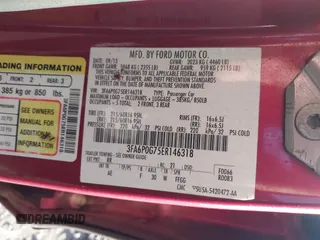 2014 Ford Fusion S with VIN 3FA6P0G75ER146318, listed as a IAAI auction lot 41971648 with 249,694 mi miles. Bid and sale history available at carsss.com. Image 9.