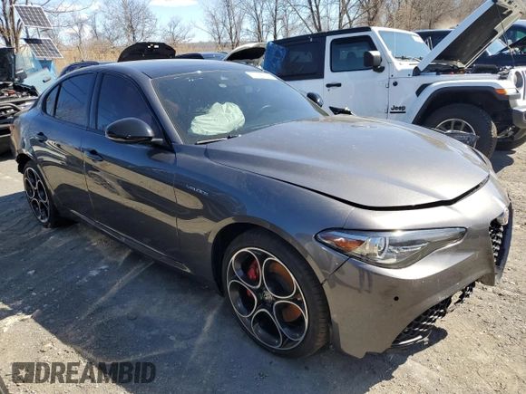 2022 Alfa Romeo Giulia Veloce z VIN ZARFANBN0N7659259, wystawiony jako Copart lot #51036795 z przebiegiem 13 636 mil mil oraz Szkody całkowita. Historia ofert i sprzedaży dostępna na DreamBid. Obrazek 4.