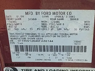 2009 Ford F-150 XL with VIN 1FTRW12849FA56144, listed as a IAAI auction lot 42563850 with 132,232 mi miles and . Bid and sale history available at DreamBid. Image 9.