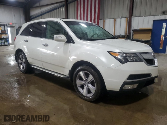 2013 Acura MDX with VIN 2HNYD2H22DH516848, listed as a Copart auction lot 53938695 with 105,633 mi miles and Salvage Title. Bid and sale history available at carsss.com. Image 4.