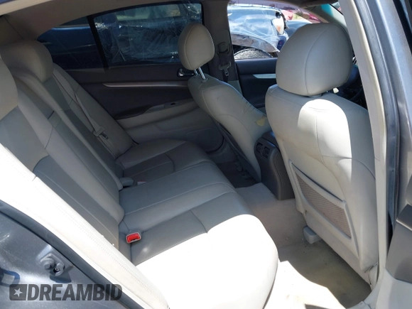 2011 Infiniti G25 with VIN JN1DV6AP3BM604349, listed as a IAAI auction lot 42539796 with 157,621 mi miles and . Bid and sale history available at DreamBid. Image 8.