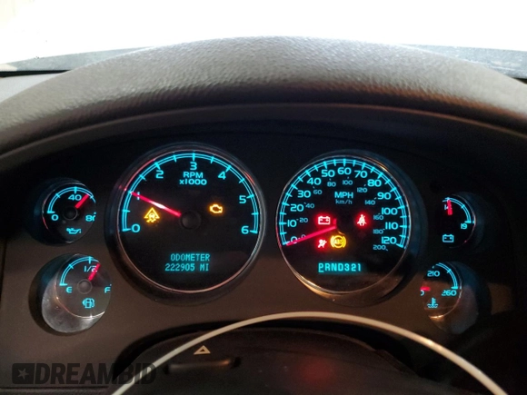 2008 Chevrolet Suburban LTZ with VIN 1GNFK16368R193216, listed as a Copart auction lot 43755925 with 222,905 mi miles and Salvage Title. Bid and sale history available at carsss.com. Image 9.