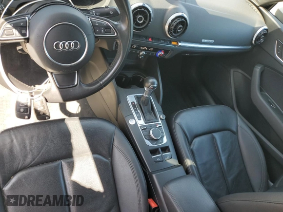 2015 Audi A3 2.0T Premium Plus with VIN WAU3FLFF1F1058773, listed as a Copart auction lot 53395495 with 55,667 mi miles and Clean Title. Bid and sale history available at carsss.com. Image 8.