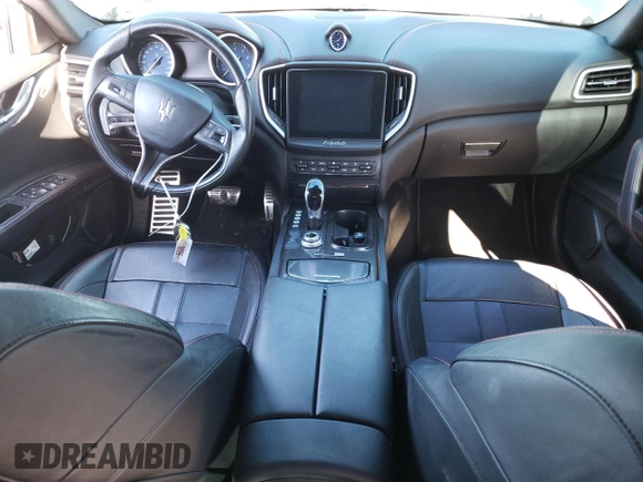 2017 Maserati Ghibli with VIN ZAM57XSS6H1249705, listed as a Copart auction lot 61602993 with 73,454 mi miles. Bid and sale history available at carsss.com. Image 8.
