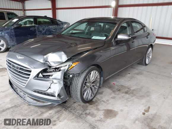 2015 Hyundai Genesis 3.8L with VIN KMHGN4JE8FU071736, listed as a IAAI auction lot 41732022 with 92,361 mi miles. Bid and sale history available at carsss.com. Image 19.