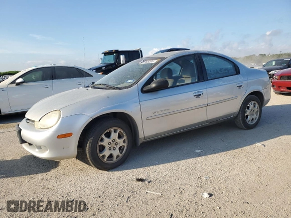 2001 Dodge Neon Highline with VIN 1B3ES46C61D101306, listed as a Copart auction lot 71385204 with 187,841 mi miles and Salvage Title. Bid and sale history available at carsss.com. Image 1.