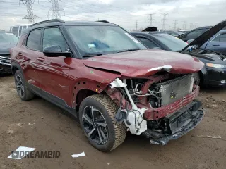 2022 Chevrolet TrailBlazer RS with VIN KL79MUSL7NB106352, listed as a Copart auction lot 50310445 with 54,566 mi miles and Salvage Title. Bid and sale history available at DreamBid. Image 4.