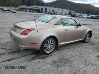 2002 Lexus SC with VIN JTHFN48Y320004316, listed as a Copart auction lot 53374945 with 52,543 mi miles and Salvage Title. Bid and sale history available at carsss.com. Image 3.