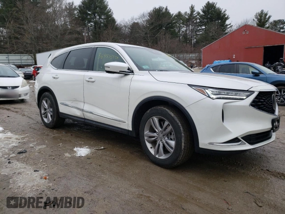 2022 Acura MDX with VIN 5J8YE1H38NL034090, listed as a Copart auction lot 38883593 with 14,062 mi miles. Bid and sale history available at carsss.com. Image 4.