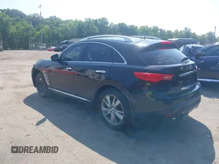 2014 Infiniti QX70 with VIN JN8CS1MW7EM410150, listed as a IAAI auction lot 39960321 with Not Provided miles and . Bid and sale history available at DreamBid. Image 3.