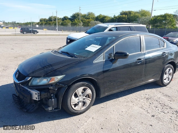 2014 Honda Civic Sedan LX with VIN 19XFB2F51EE052612, listed as a IAAI auction lot 41856567 with 1 mi miles. Bid and sale history available at carsss.com. Image 17.