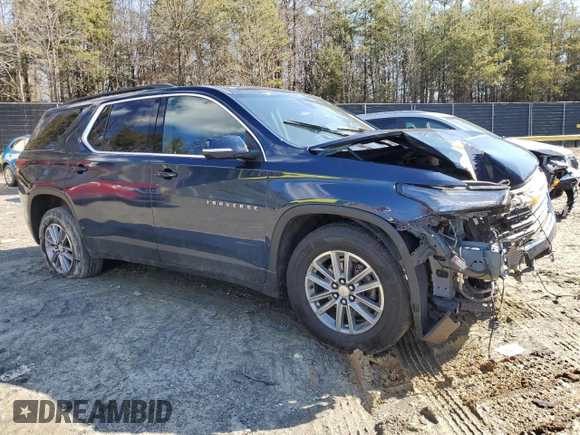 2022 Chevrolet Traverse LT Leather with VIN 1GNERHKW8NJ134324, listed as a Copart auction lot 45348315 with 59,419 mi miles and Salvage Title. Bid and sale history available at carsss.com. Image 4.