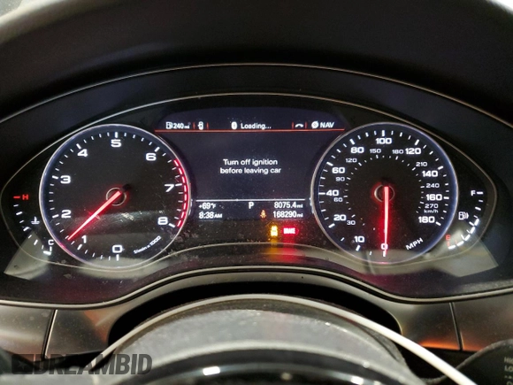 2015 Audi A7 3.0 Premium Plus with VIN WAUWGAFC5FN007063, listed as a Copart auction lot 47376845 with 168,290 mi miles and Non Repairable. Bid and sale history available at carsss.com. Image 9.