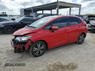2015 Honda Fit EX-L with VIN 3HGGK5H84FM776638, listed as a Copart auction lot 52191505 with 74,418 mi miles and Salvage Title. Bid and sale history available at carsss.com. Image 1.