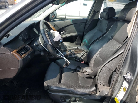 2007 BMW 5 Series 550i with VIN WBANB53507CP03981, listed as a Copart auction lot 50987905 with 163,247 mi miles and Salvage Title. Bid and sale history available at DreamBid. Image 7.