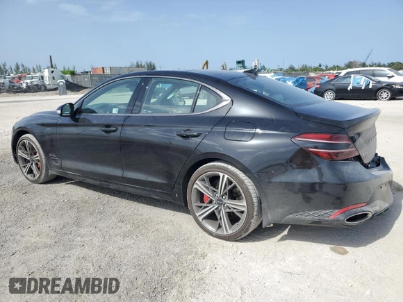 2025 Genesis G70 2.5T z VIN KMTG34SC7SU143836, wystawiony jako Copart lot #60212205 z przebiegiem 1 581 mil mil oraz Nie do naprawy • Non repairable. Historia ofert i sprzedaży dostępna na DreamBid. Obrazek 2.