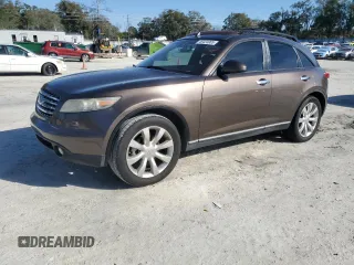 2003 Infiniti FX o Options with VIN JNRAS08U93X000080, listed as a Copart auction lot 46424905 with 179,474 mi miles and Salvage title. Bid and sale history available at DreamBid. Image 1.