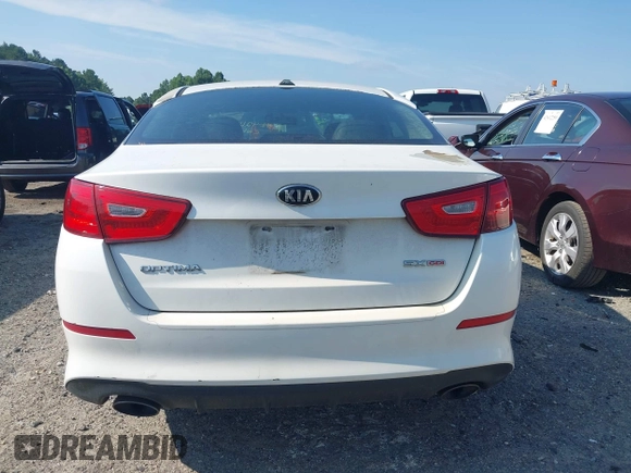2015 Kia Optima SX with VIN 5XXGR4A75FG361688, listed as a IAAI auction lot 42604374 with 162,359 mi miles and . Bid and sale history available at DreamBid. Image 16.