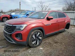 2024 Volkswagen Atlas SEL with VIN 1V2BE2CA4RC218236, listed as a Copart auction lot 47566835 with 43,717 mi miles and Salvage title. Bid and sale history available at DreamBid. Image 1.