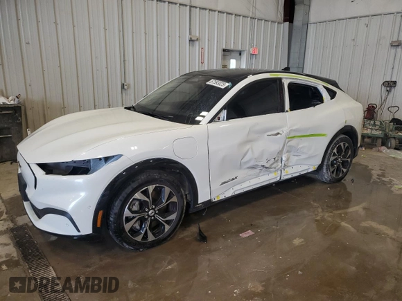 2023 Ford Mustang Mach-E Premium with VIN 3FMTK3SU7PMB04044, listed as a Copart auction lot 57593025 with 7,192 mi miles and Salvage title. Bid and sale history available at DreamBid. Image 1.