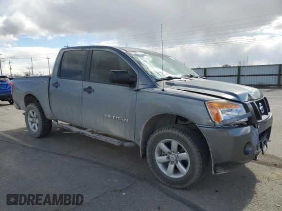 2015 Nissan Titan S with VIN 1N6AA0EJ3FN510726, listed as a Copart auction lot 49735805 with 111,032 mi miles and Salvage title. Bid and sale history available at DreamBid. Image 4.