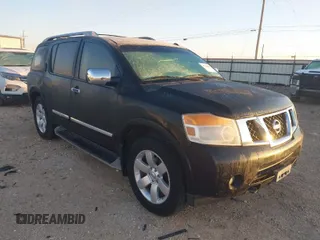 2011 Nissan Armada SV with VIN 5N1BA0ND4BN624127, listed as a IAAI auction lot 41722211 with 177,286 mi miles and . Bid and sale history available at DreamBid. Image 1.