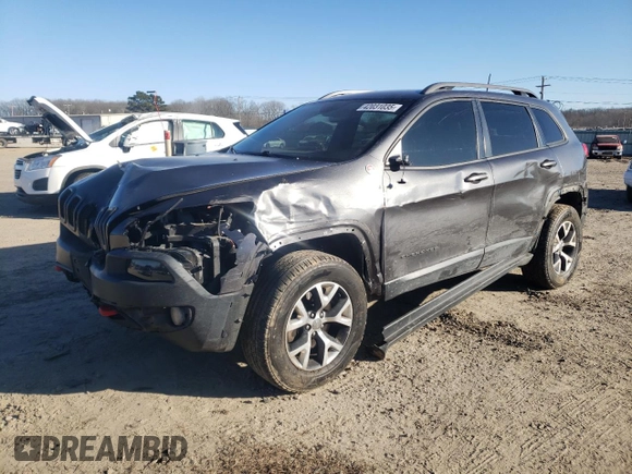 2017 Jeep Cherokee Trailhawk L Plus with VIN 1C4PJMBB5HW537036, listed as a Copart auction lot 42031035 with 115,732 mi miles and Salvage Title. Bid and sale history available at carsss.com. Image 1.