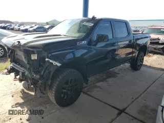 2022 Chevrolet Silverado 1500 Custom Trail Boss with VIN 3GCPDCED0NG631950, listed as a Copart auction lot 64843644 with 49,229 mi miles and Salvage Title. Bid and sale history available at DreamBid. Image 1.