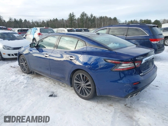 2020 Nissan Maxima Platinum with VIN 1N4AA6FVXLC380903, listed as a IAAI auction lot 41588780 with 44,238 mi miles and . Bid and sale history available at DreamBid. Image 3.