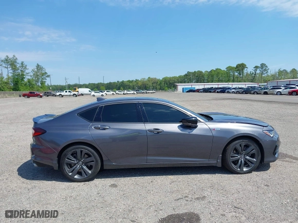 2022 Acura TLX w/A-Spec Package with VIN 19UUB5F55NA002177, listed as a IAAI auction lot 41208723 with 58,795 mi miles. Bid and sale history available at carsss.com. Image 13.