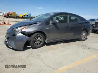 2016 Toyota Prius Two with VIN JTDKBRFU2G3526236, listed as a Copart auction lot 51946415 with 0 mi miles and Salvage Title. Bid and sale history available at carsss.com. Image 1.