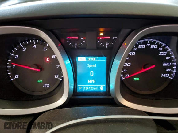 2013 Chevrolet Equinox LT with VIN 2GNALDEK3D6431935, listed as a Copart auction lot 55450955 with 134,123 mi miles and Salvage Title. Bid and sale history available at DreamBid. Image 9.