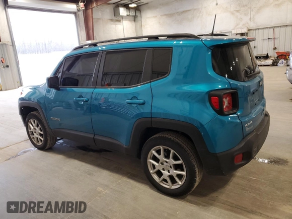 2020 Jeep Renegade Latitude with VIN ZACNJBBB9LPL91898, listed as a Copart auction lot 54888315 with 70,297 mi miles and Salvage title. Bid and sale history available at DreamBid. Image 2.