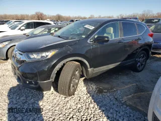 2017 Honda CR-V EX-L with VIN 5J6RW2H89HL053036, listed as a Copart auction lot 81496534 with 97,255 mi miles and Salvage Title. Bid and sale history available at carsss.com. Image 1.