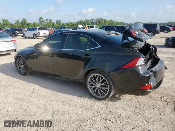 2014 Lexus IS 250 with VIN JTHBF1D21E5033364, listed as a Copart auction lot 61505885 with 96,171 mi miles and Salvage title. Bid and sale history available at DreamBid. Image 2.