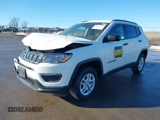 2020 Jeep Compass Sport with VIN 3C4NJDAB5LT170761, listed as a IAAI auction lot 41645477 with 74,919 mi miles. Bid and sale history available at carsss.com. Image 17.