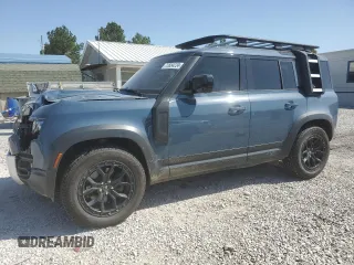 2022 Land Rover Defender S with VIN SALEJ7RX1N2090601, listed as a Copart auction lot 73654224 with 33,621 mi miles and Salvage title. Bid and sale history available at DreamBid. Image 1.