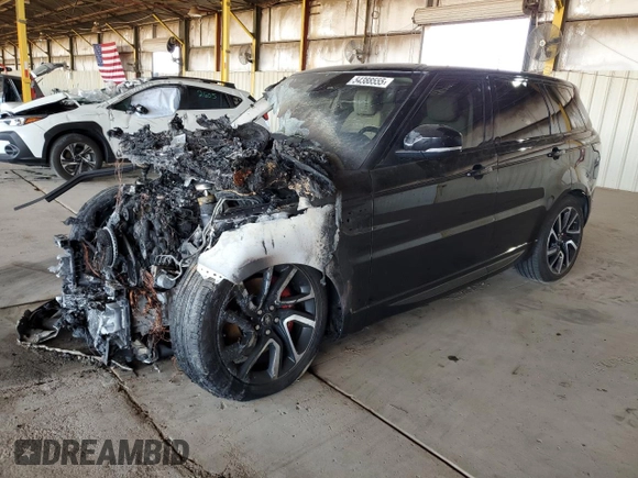 2018 Land Rover Range Rover Sport HSE Dynamic with VIN SALWV2SV0JA698405, listed as a Copart auction lot 54388555 with Not provided miles and Salvage title. Bid and sale history available at DreamBid. Image 1.