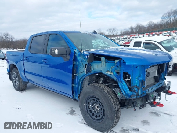 2023 Chevrolet Silverado 1500 RST with VIN 3GCUDEED8PG307775, listed as a IAAI auction lot 41542857 with 4,521 mi miles. Bid and sale history available at carsss.com. Image 1.