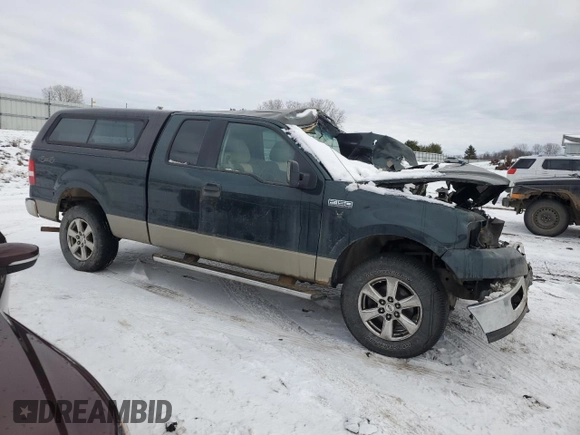 2005 Ford F-150 XLT with VIN 1FTPX14515NB92108, listed as a Copart auction lot 85582914 with 0 mi miles and Salvage Title. Bid and sale history available at carsss.com. Image 4.
