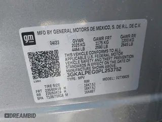 2023 GMC Terrain SLT with VIN 3GKALPEG0PL253752, listed as a IAAI auction lot 41728046 with 35,829 mi miles. Bid and sale history available at carsss.com. Image 9.