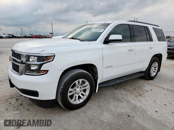 2016 Chevrolet Tahoe LS with VIN 1GNSCAKC0GR178405, listed as a Copart auction lot 58485535 with 141,727 mi miles and Salvage title. Bid and sale history available at DreamBid. Image 1.