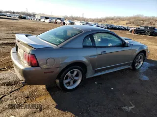 2002 Ford Mustang GT Deluxe with VIN 1FAFP42X02F222566, listed as a Copart auction lot 46365355 with 0 mi miles and Salvage Title. Bid and sale history available at carsss.com. Image 3.