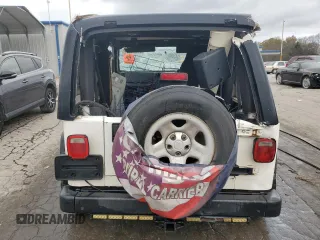 2006 Jeep Wrangler Sport Right Hand Drive with VIN 1J4F449S66P733349, listed as a Copart auction lot 80022794 with 194,692 mi miles and Salvage Title. Bid and sale history available at carsss.com. Image 6.