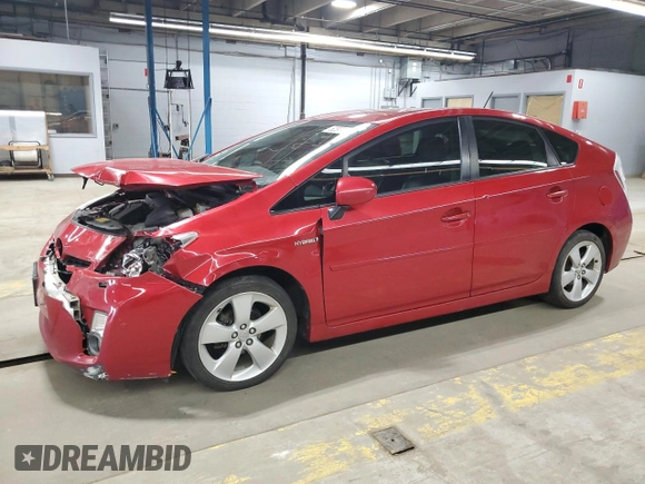 2011 Toyota Prius I with VIN JTDKN3DUXB5337421, listed as a Copart auction lot 52974565 with 167,715 mi miles and Salvage Title. Bid and sale history available at DreamBid. Image 1.