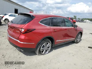2022 Acura MDX with VIN 5J8YE1H3XNL020255, listed as a Copart auction lot 65458484 with 34,224 mi miles and Salvage Title. Bid and sale history available at carsss.com. Image 3.