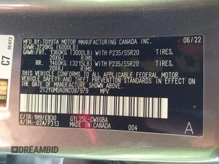 2022 Lexus RX with VIN 2T2YGMDA0NC087979, listed as a IAAI auction lot 41878695 with 39,022 mi miles. Bid and sale history available at carsss.com. Image 9.