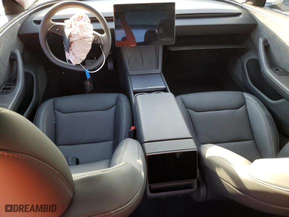 2024 Tesla Model 3 Long Range with VIN 5YJ3E1EB5RF729978, listed as a Copart auction lot 46510995 with 7,336 mi miles and Non Repairable. Bid and sale history available at carsss.com. Image 8.